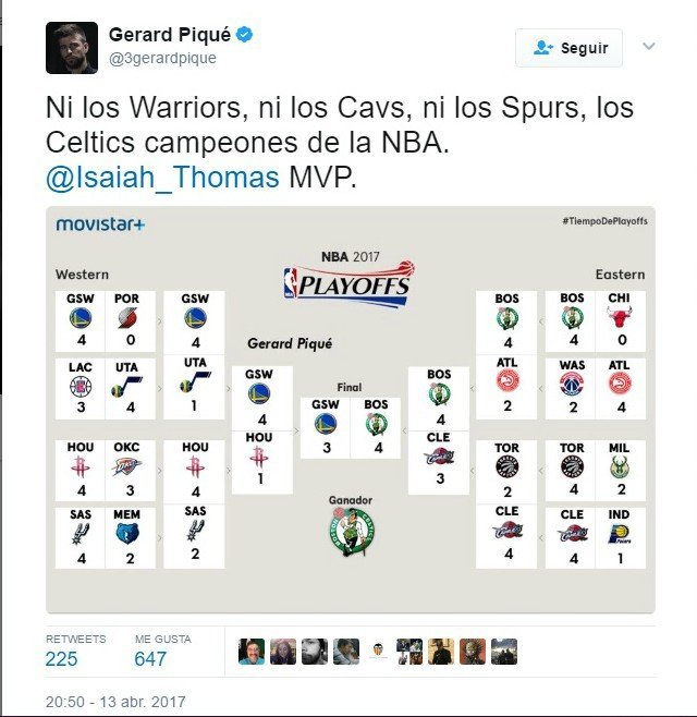 Palo de Piqué: no confía en los hermanos Gasol