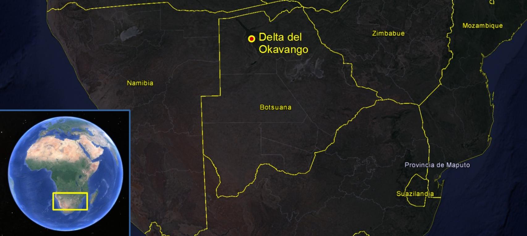 La cacería de Juan Carlos I se celebró en el delta del Okavango.