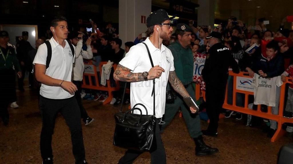 Llegada del Real Madrid a Asturias