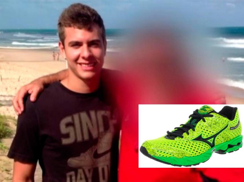 Estas son las zapatillas que el descuartizador confeso de Pioz llevó el día del crimen.