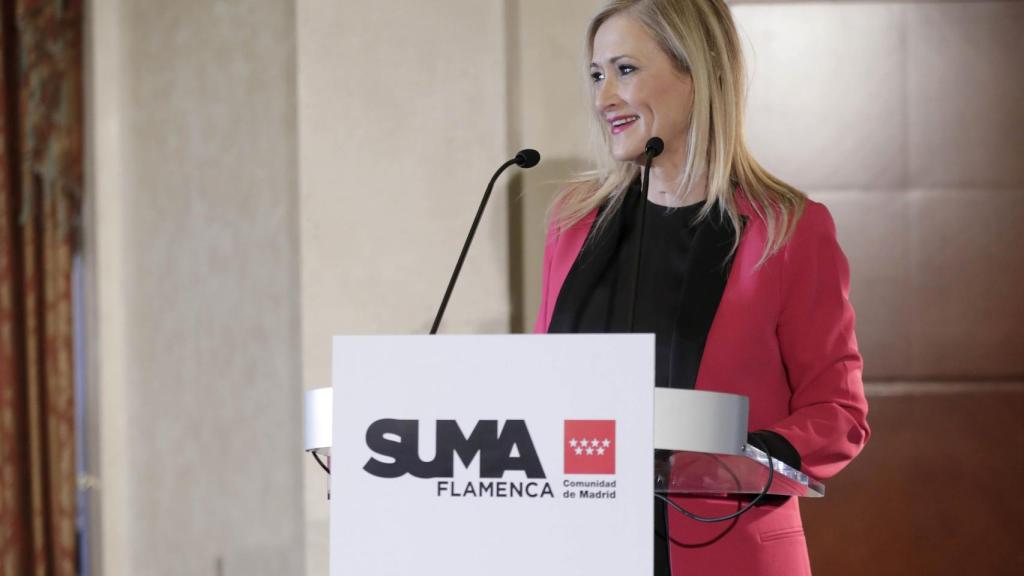 La presidenta de la Comunidad de Madrid, Cristina Cifuentes, en un acto reciente.