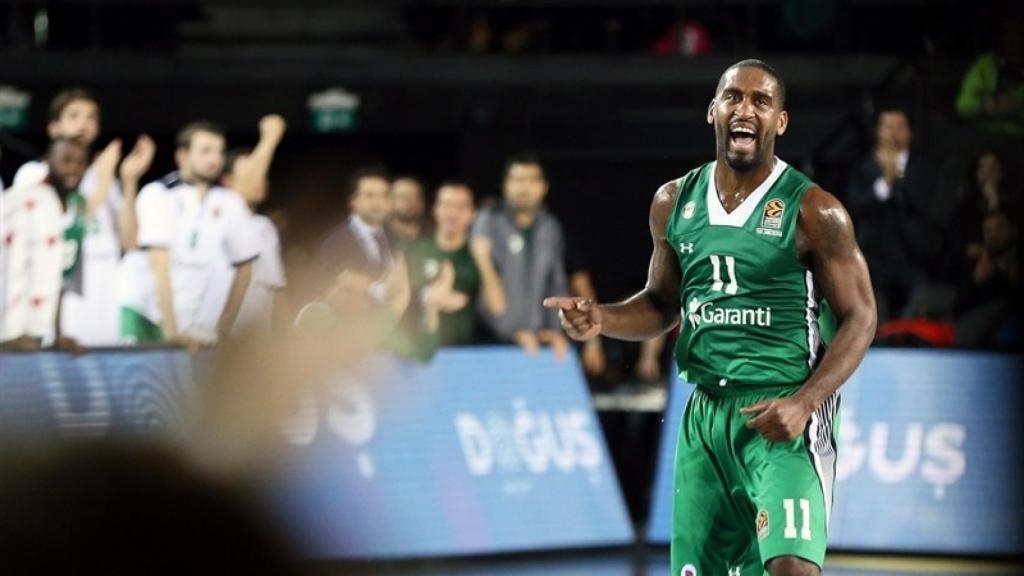 Brad Wanamaker en un partido de la pasada Euroliga.