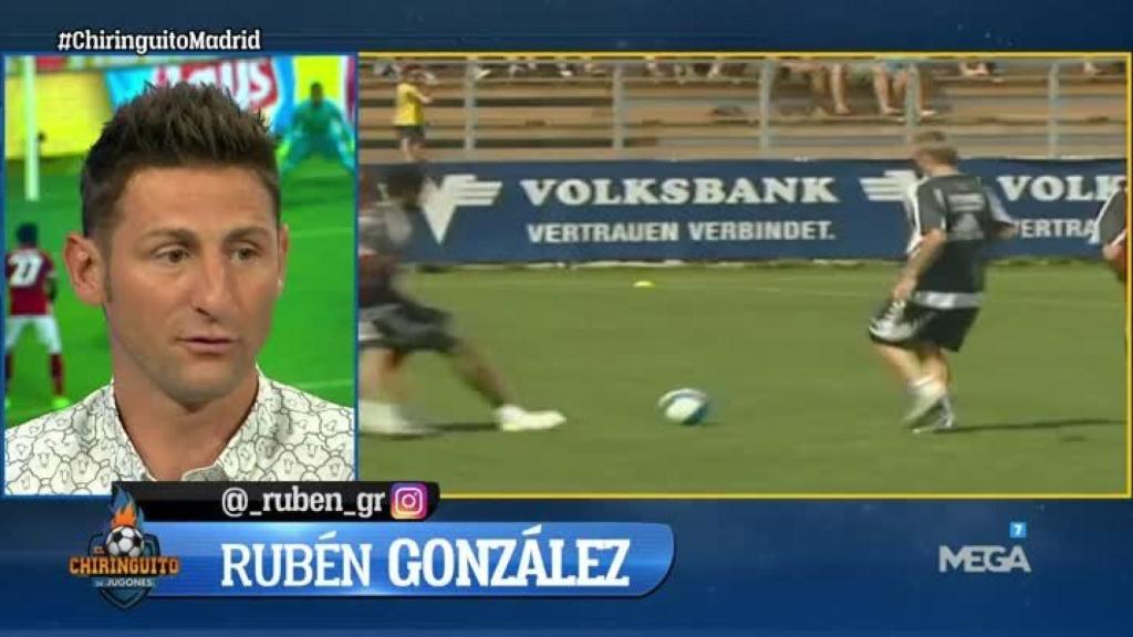 Rubén González en el Chiringuito. Foto: Twitter (@elchiringuitotv)