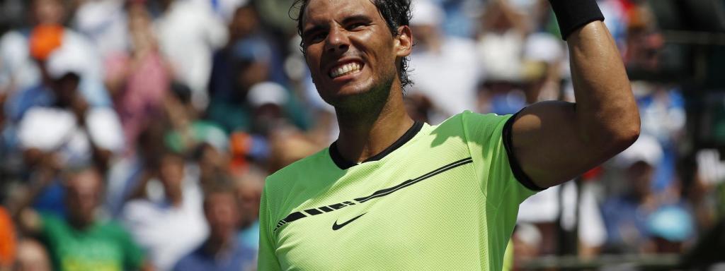 Rafael Nadal, en el Abierto de Miami.