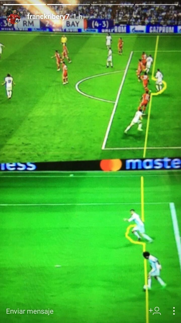 Ribéry manipula y llora en Instagram: Gracias árbitro