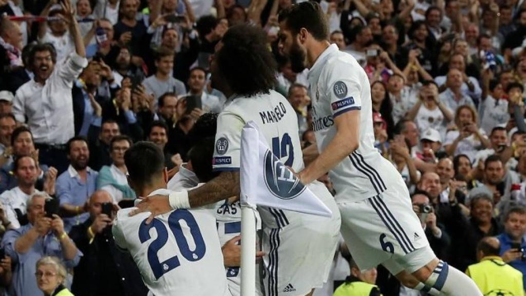 Celebración del gol 900 del Real Madrid