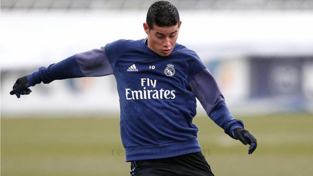 James en el entrenamiento