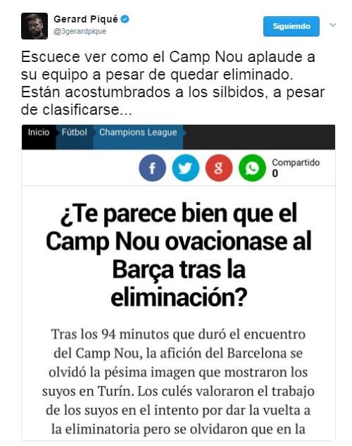 La 'madriditis' de Piqué: Escuecen los aplausos, están acostumbrados a los silbidos