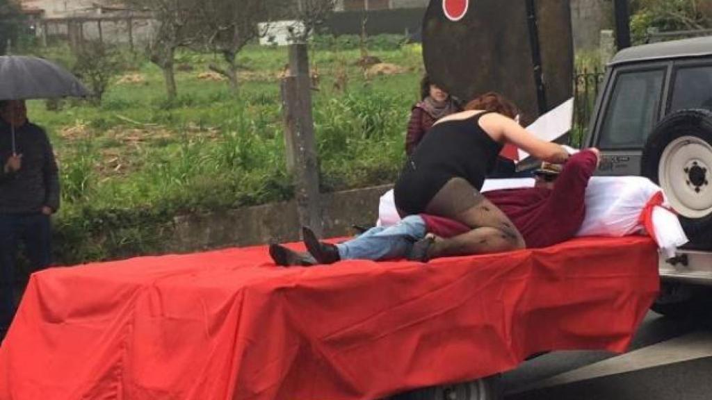 Don Juan Carlos, en un momento de los carnavales del pasado mes de febrero.