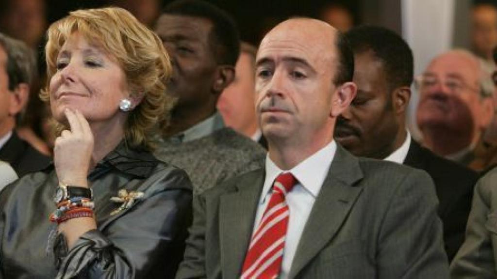 Esperanza Aguirre junto a Manuel Lamela.