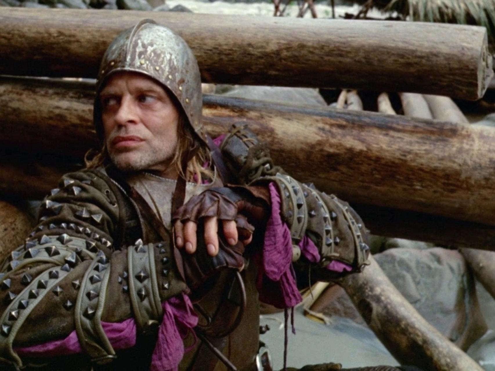 Klaus Kinski como Lope de Aguirre en Aguirre, la cólera de Dios, de Werner Herzog.