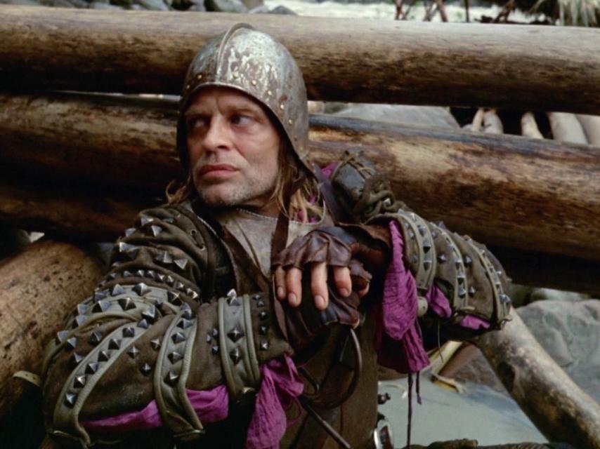 Klaus Kinski como Lope de Aguirre en Aguirre, la cólera de Dios, de Werner Herzog.