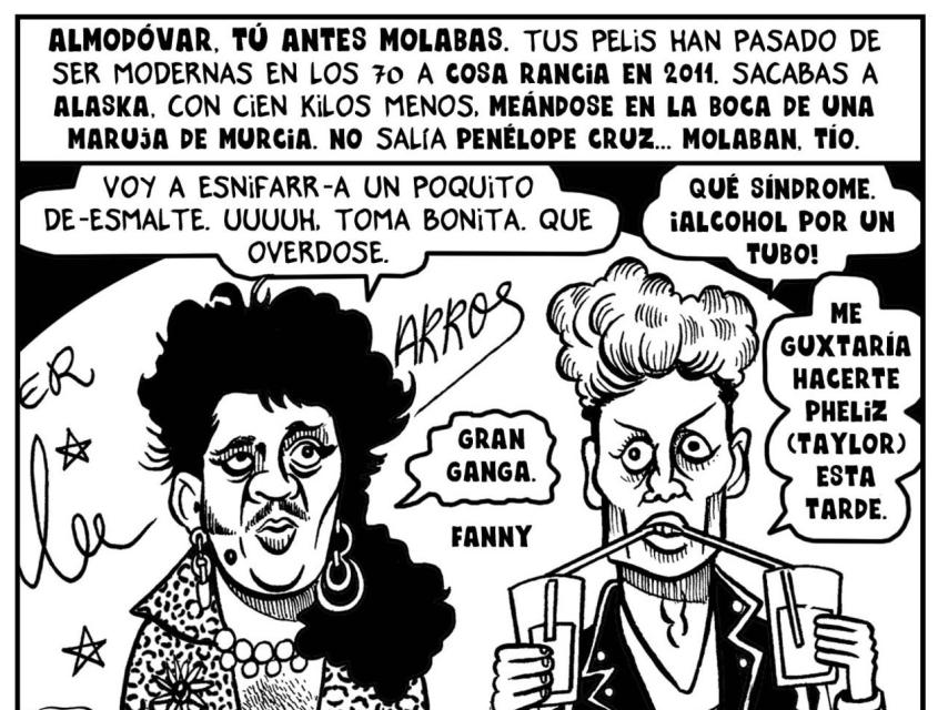 Una de las viñetas de Ortega y Pacheco. Pedro Vera.