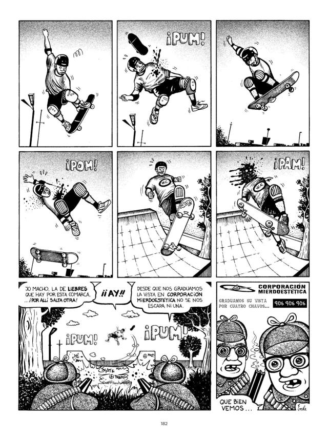 Una de las historietas de Ortega y Pacheco, de Pedro Vera.