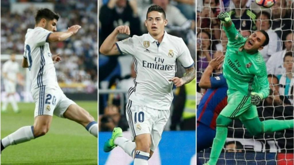 Asensio, James y Keylor Navas