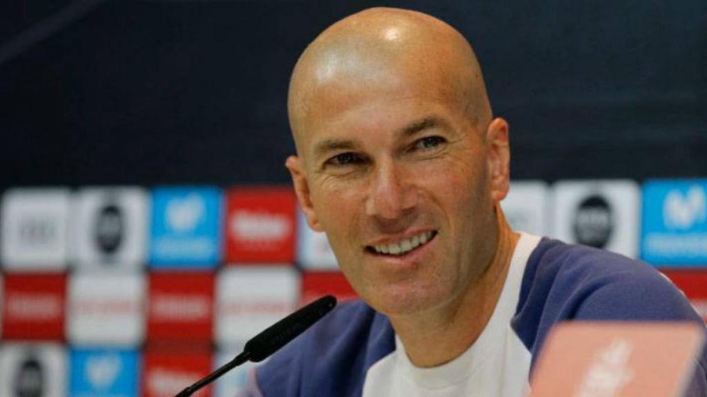 Zinedine Zidane en rueda de prensa