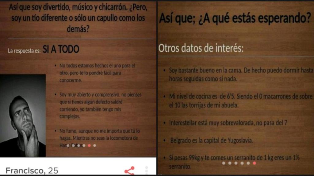 Otros datos de interés facilitados por Fran