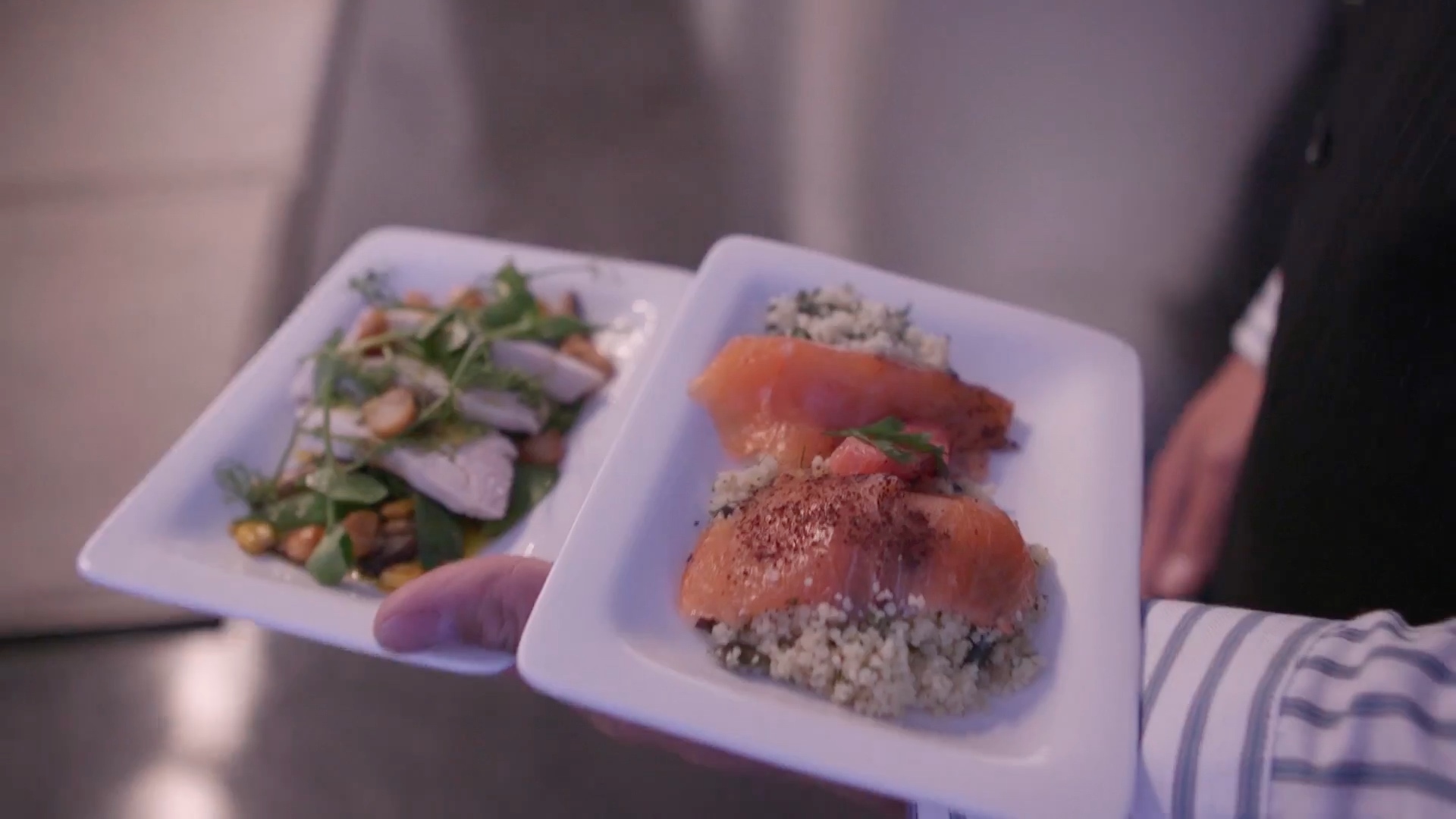 restaurante con comida de avion 2