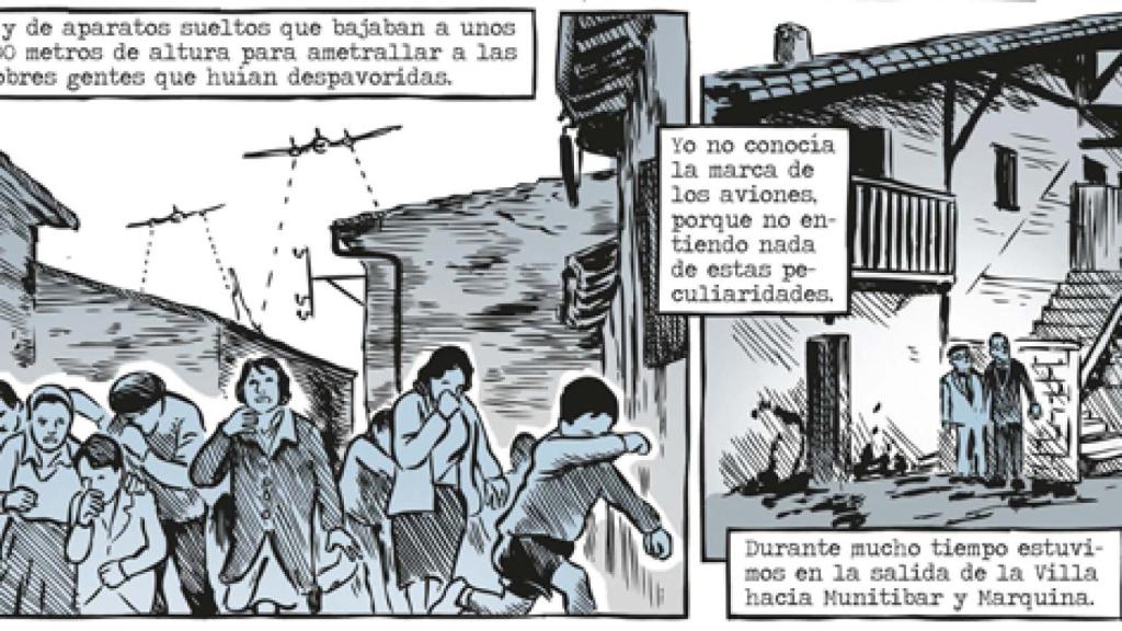 Image: La muerte de Guernica, el horror teñido de azul