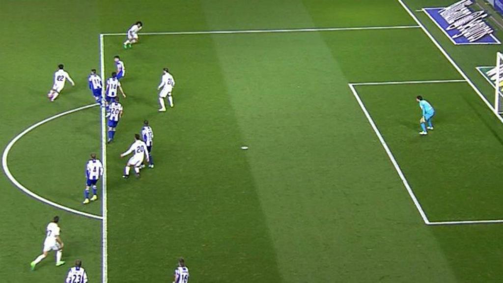 No hay fuera de juego de Marcelo   Foto: Twitter (@elchiringuitotv)