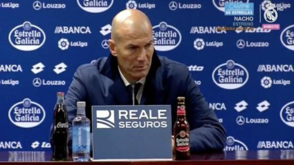 Zidane, en rueda de prensa tras ganar en Riazor