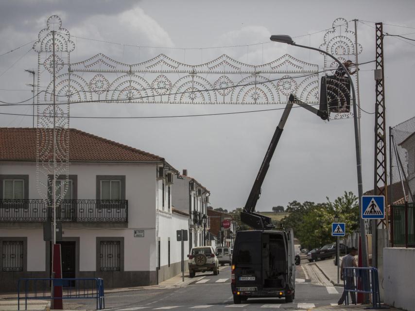 Cuando El Español visita Torrecampo, el pueblo se engalana para el inicio de su feria, que comenzó este viernes.