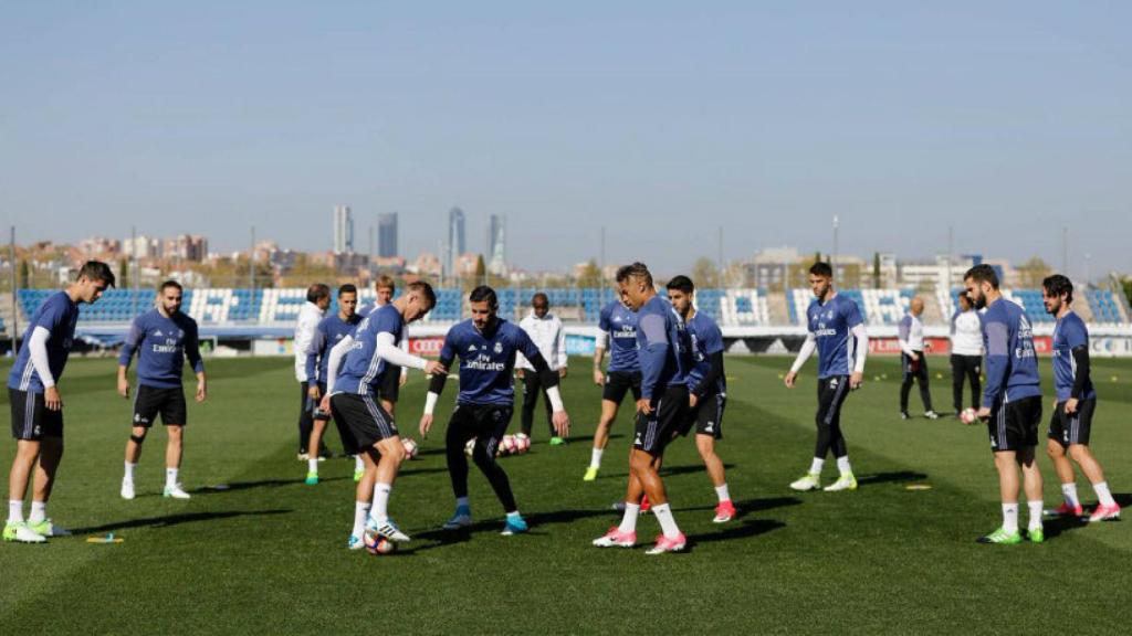 El Madrid entrena concentrado en El Clásico