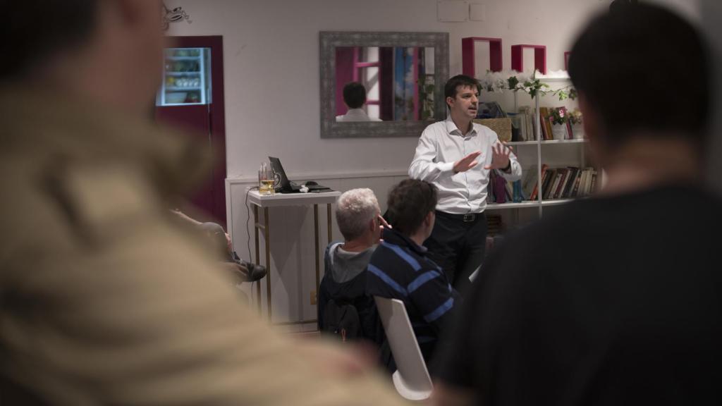 La reunión de En Marche! Madrid el pasado jueves.