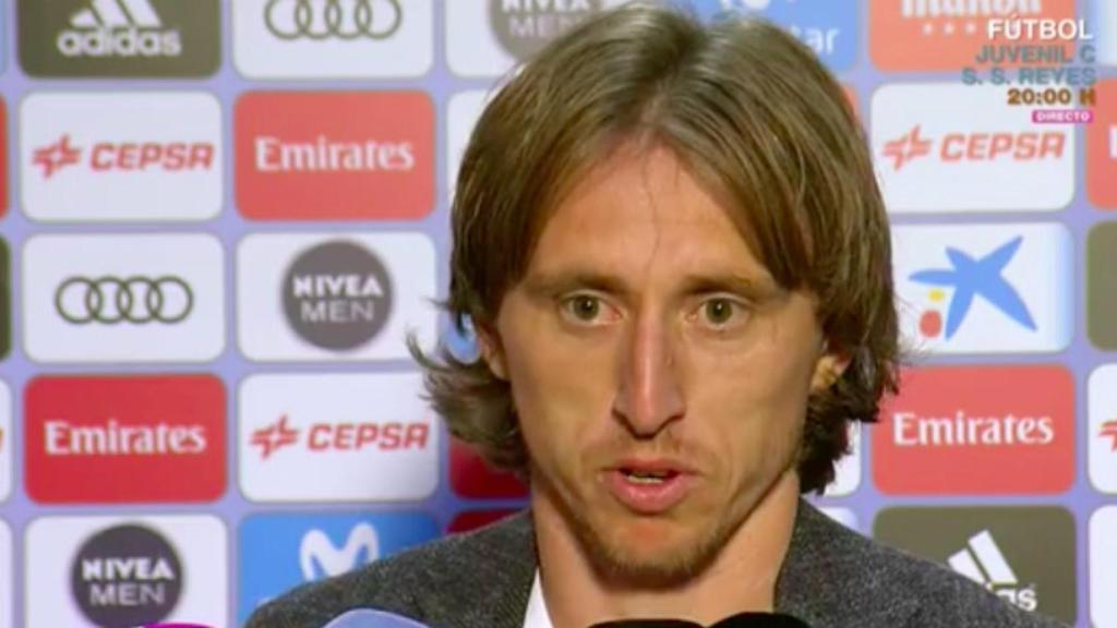 Modric habla en zona mixta