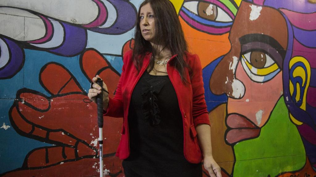 Montse Estepa, aficionada al cante flamenco e invidente.