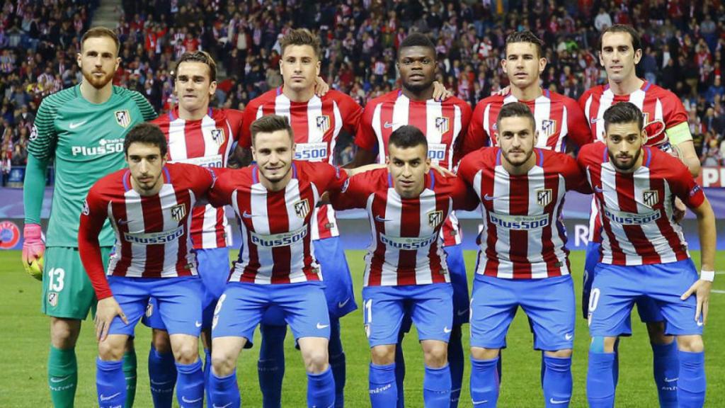 El once del Atleti ante el Leverkusen. Foto. Twitter: (@Atleti)