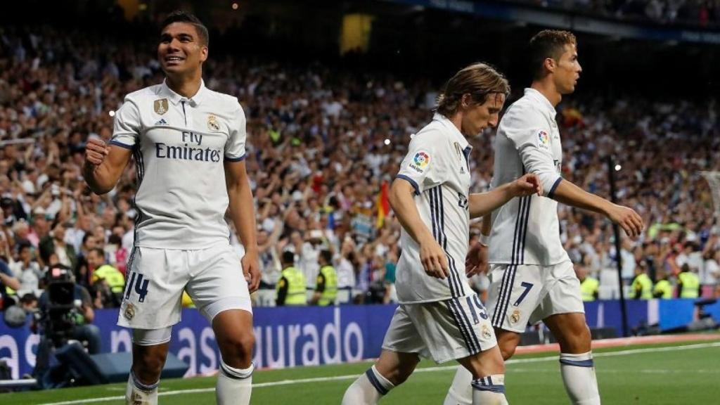Casemiro lo celebra con la grada