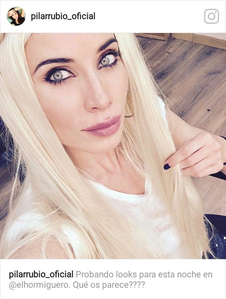 Pilar Rubio cambia de look y se pone de rubia