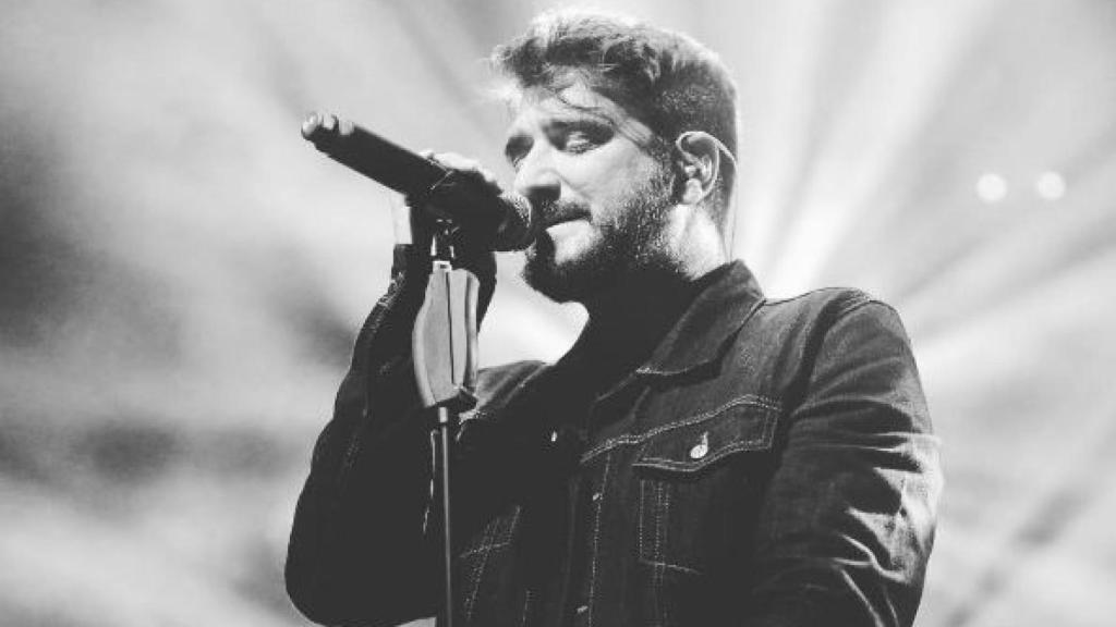 Antonio Orozco, en pleno concierto.