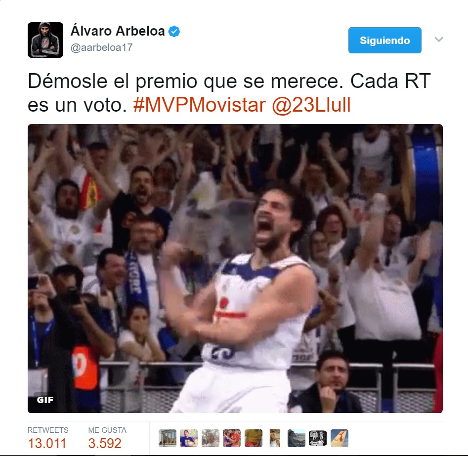 Arbeloa, Rudy, Canales...el llamamiento para el MVP de Llull triunfa