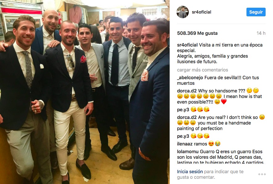 Ramos presume de la Feria de Abril