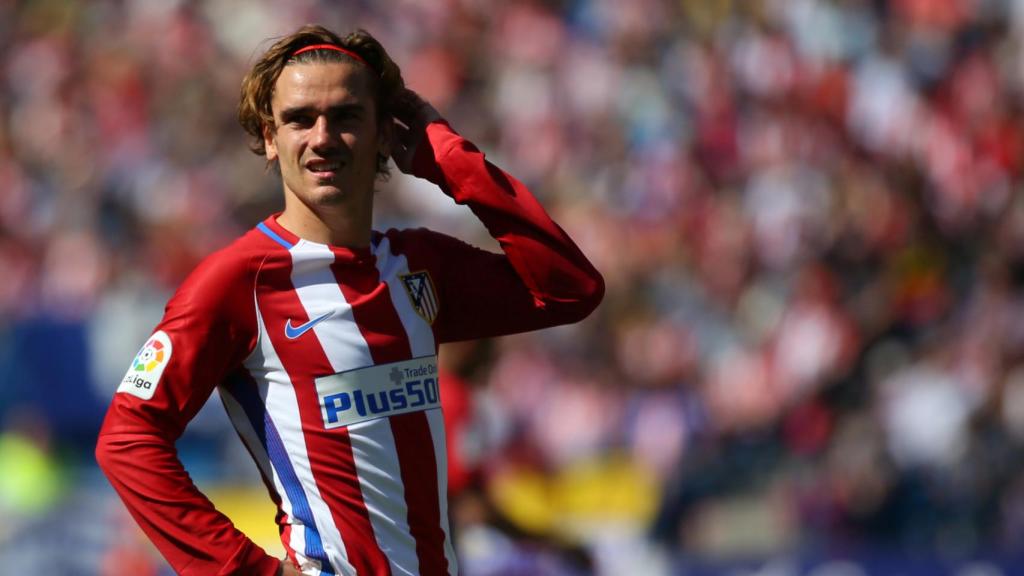 Griezmann, tras fallar una ocasión contra el Eibar.