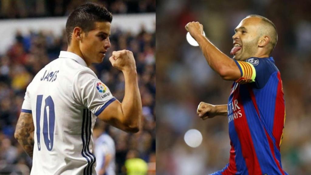 James marca y asiste más que Iniesta en La Liga
