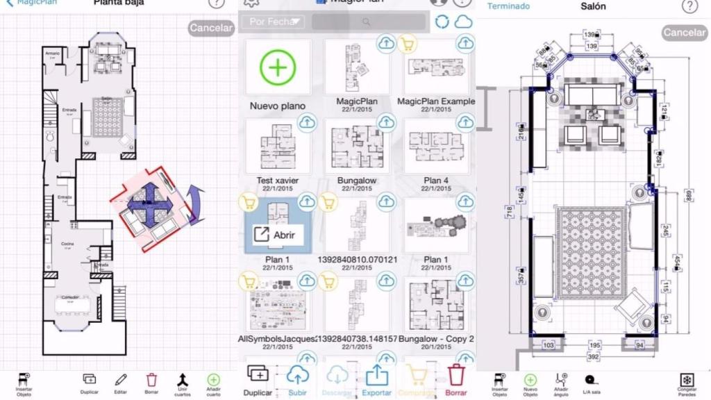 Imagen de cómo se trabaja con MagicPlan. | Foto: iTunes.