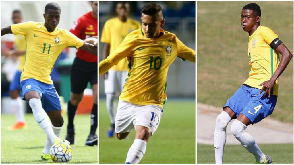 Vinicius, Alan y Vitao con la Sudamericana sub17