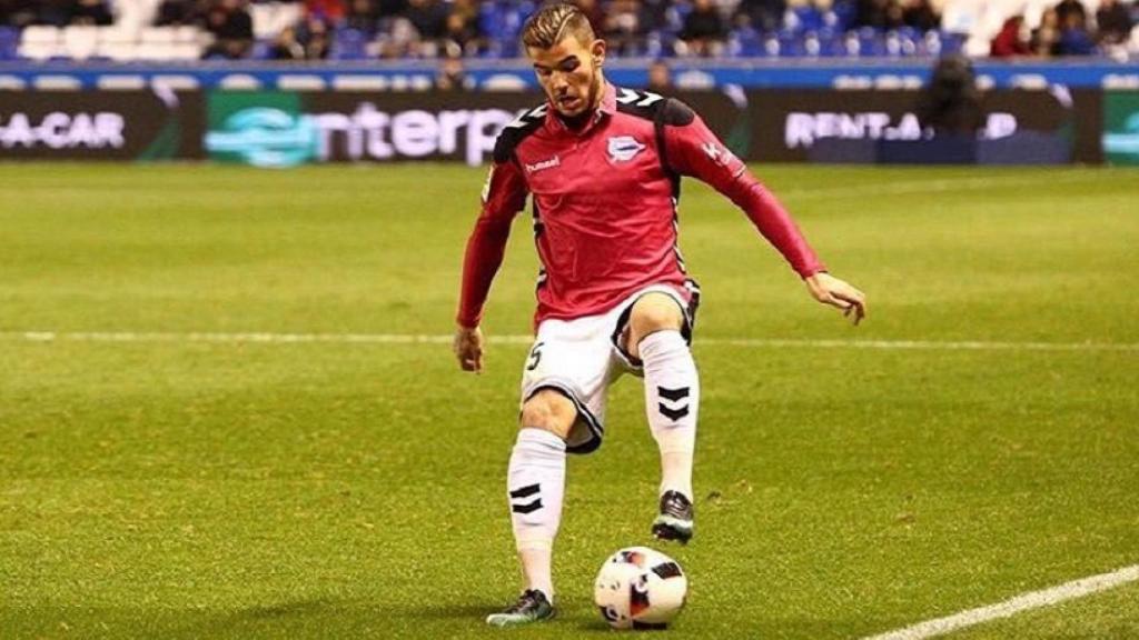 Theo, ante el Madrid. Foto: Twitter (@theo3_theo)