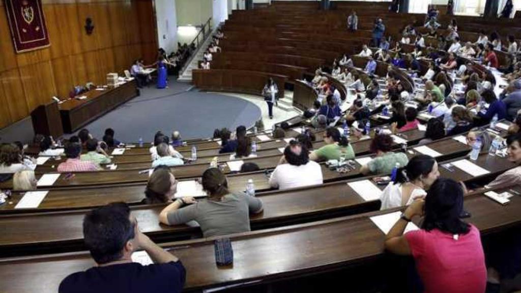 Examen para una oposición.