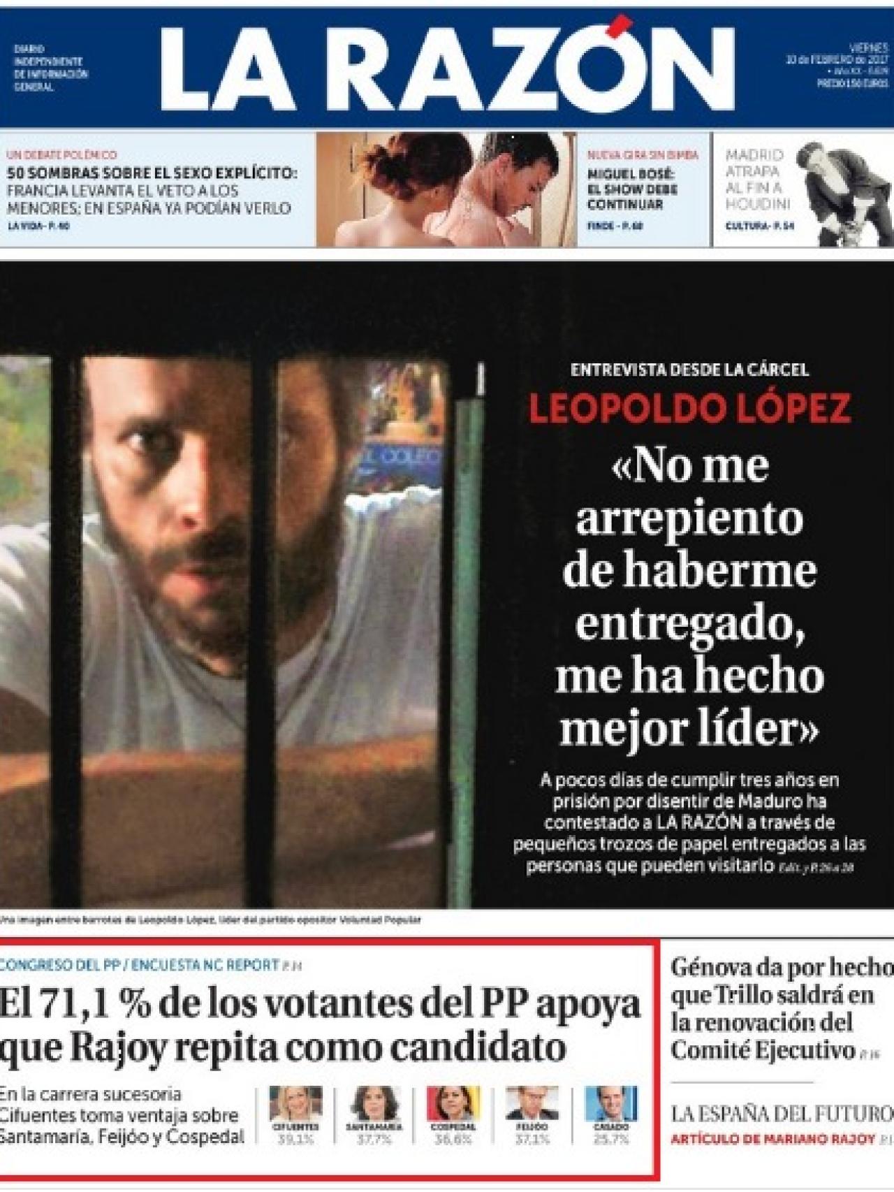 Portada La Razon