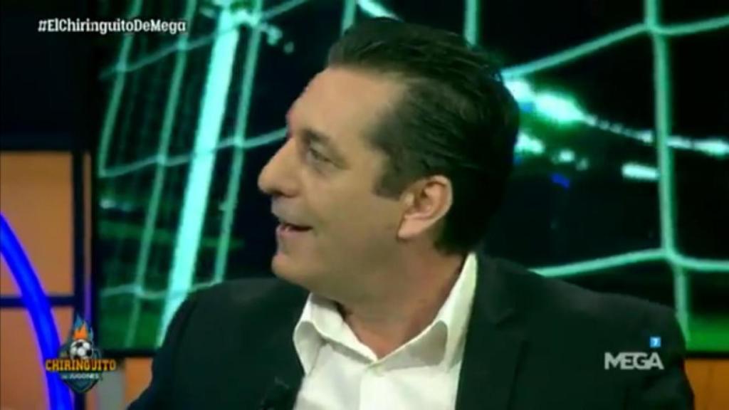 Futre en El Chiringuito. Fuente: @elchiringuitotv