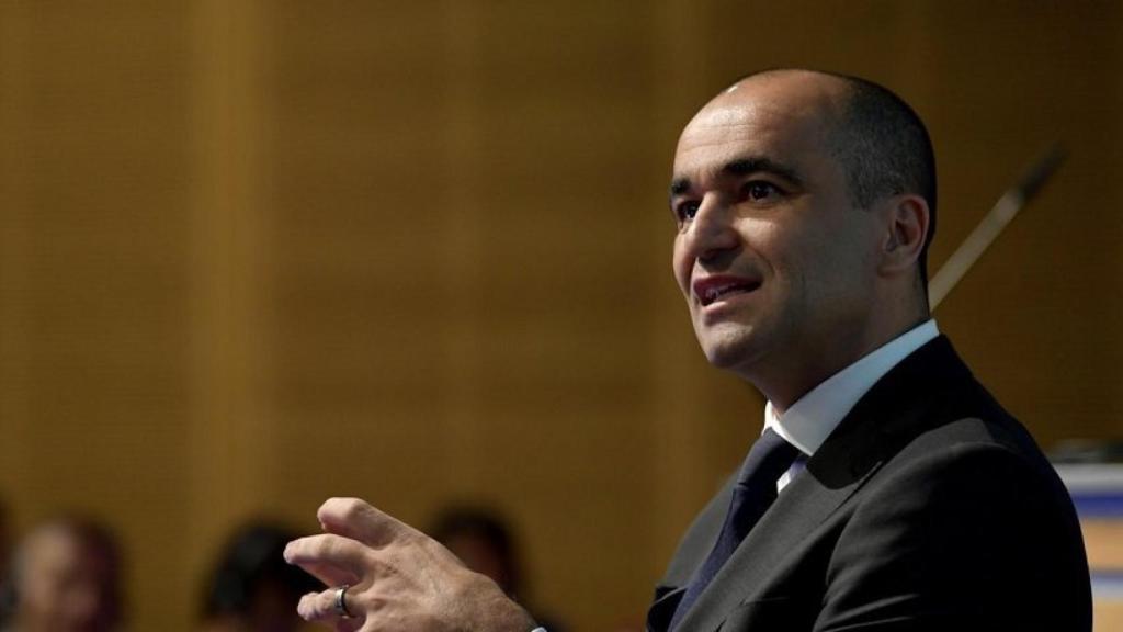 Roberto Martínez. Foto: Twitter (@UEFA)