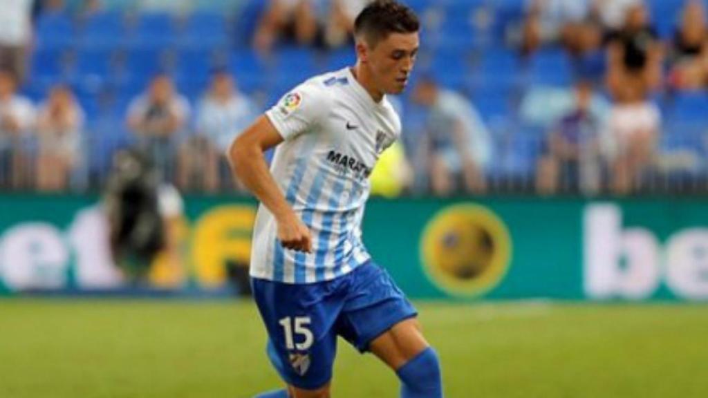 Ricca, en un partido con el Málaga   Foto: malagacf.com