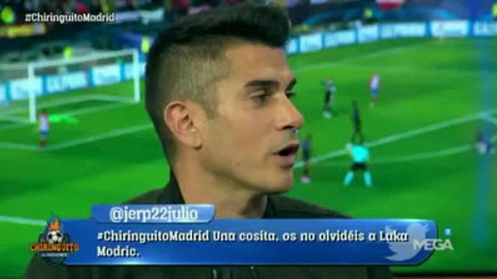 Álvaro Benito en El Chiringuito tras el derbi de Champions