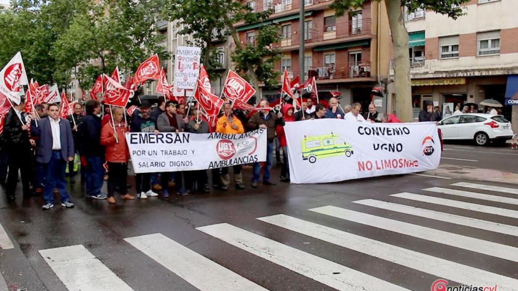 manifestacion ambulancias salamanca