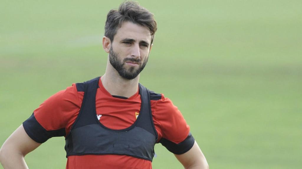 Nico Pareja en un entrenamiento con el Sevilla. Foto. sevillafc.es