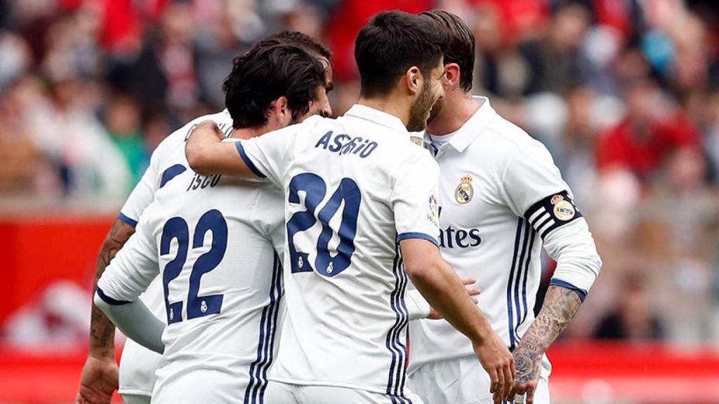 Celebración de un gol de Isco